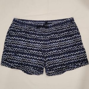 Old Navy Blue White Linen Shorts XXL